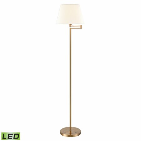 ELK STUDIO Scope 65'' High 1-Light Floor Lamp - Aged Brass - Includes LED Bulb S0019-9606-LED